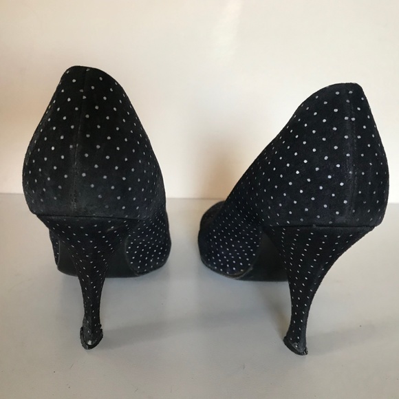 VINTAGE POLKA DOT HEELS - Picture 3 of 8